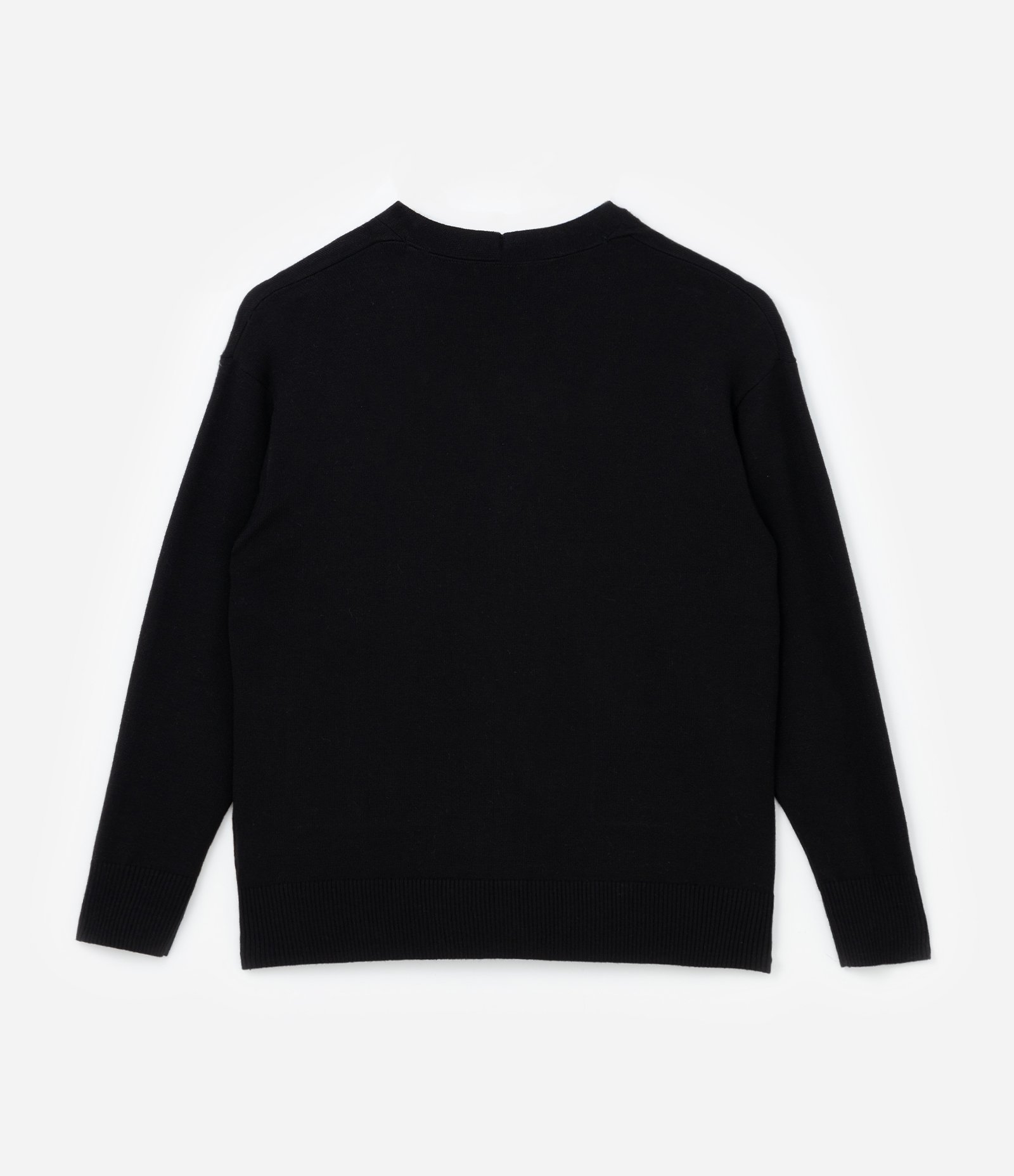 Cardigan em Tricô com Bolsinhos Frontais Curve & Plus Size Preto 5