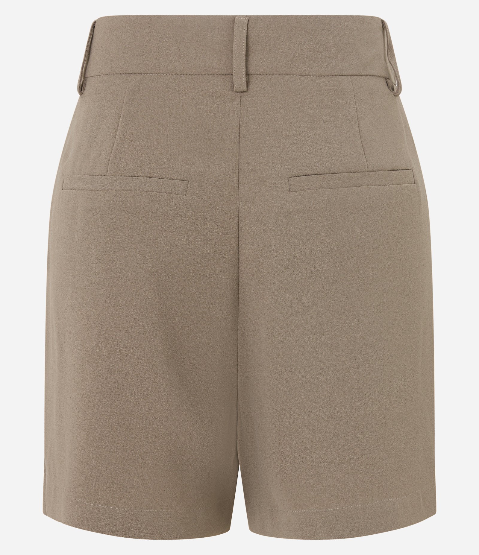 Short Alfaiado com Pregas e Bordado de Chatons Marrom 8