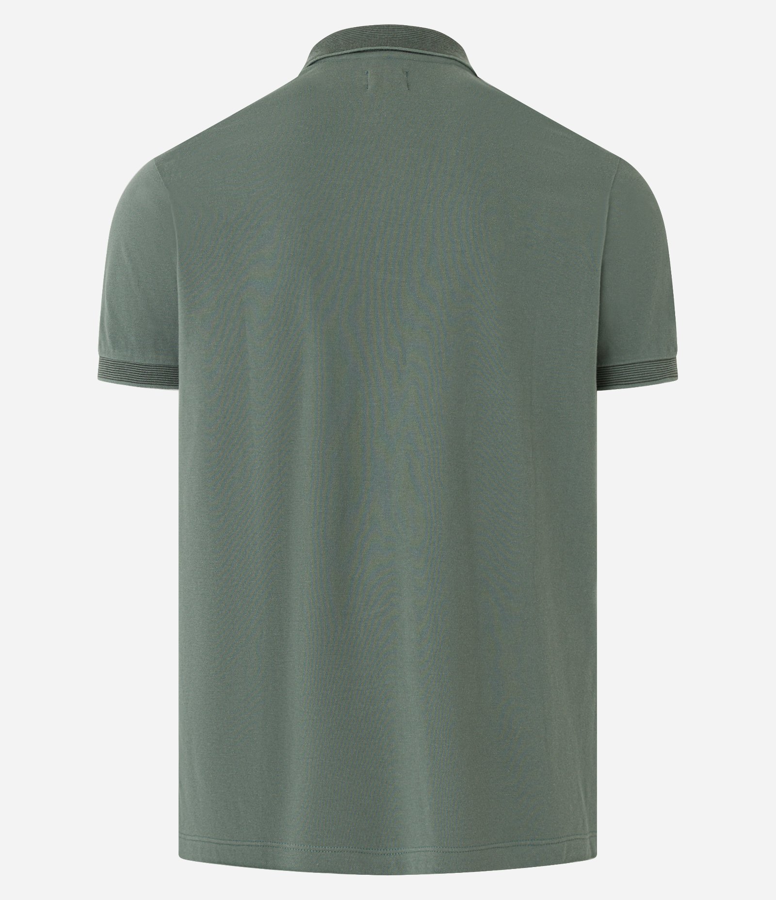 Camisa Polo Slim em Algodão com Botões e Detalhes Contrastantes Verde Escuro 2