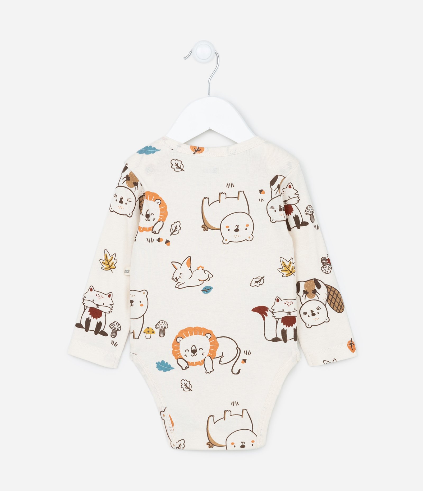 Body Infantil em Algodão Estampa Bichinhos - Tam RN a 18 meses Off White 2