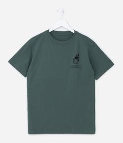 Camiseta Infantil com Estampa de Bola de Basquete - Tam 5 a 14 anos