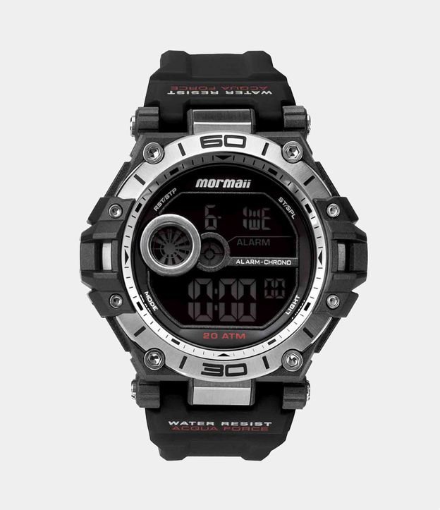 Relógio Mormaii Digital com Pulseira em Silicone e Caixa em Policarbonato MO14073AC 8P