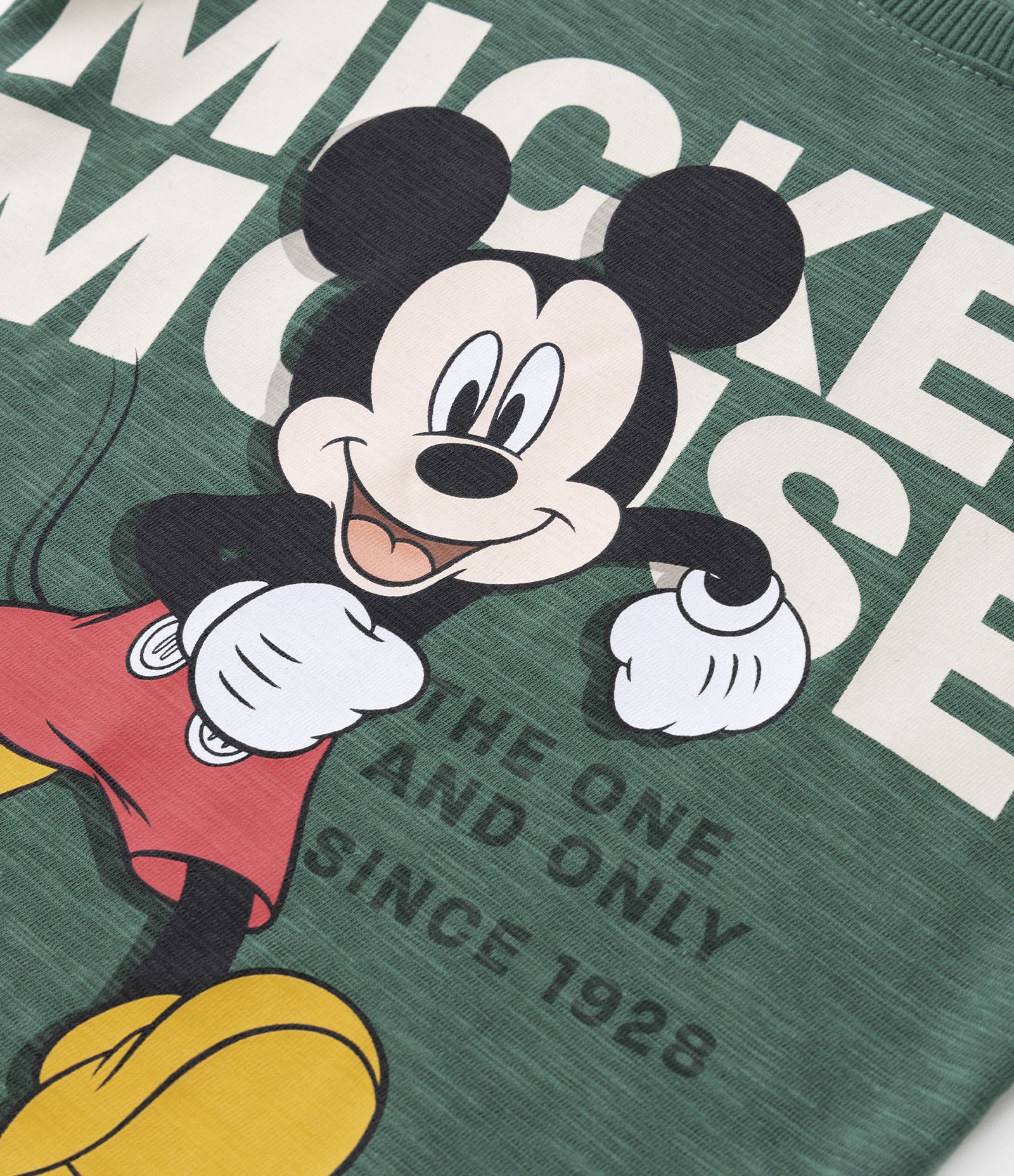 Camiseta Infantil com Estampa do Mickey Mouse - Tam 1 a 5 anos Verde 3