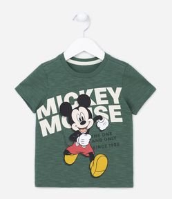 Remera Infantil en Media Malla con Estampa Mickey Mouse - Talle 1 a 5 años