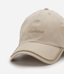 Boné Aba Curva em Sarja com Classical Bordado