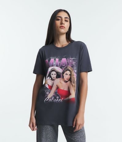 Menor preço em Camiseta em Meia Malha com Estampa RBD Mia Colucci