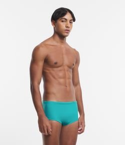 Sunga em Microfibra com Cordão e Lateral Larga