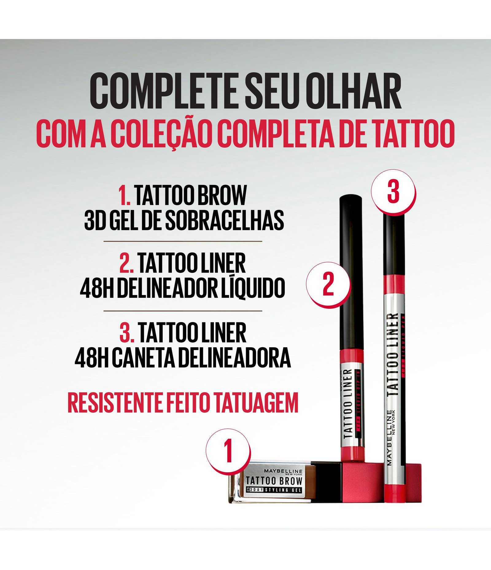 Caneta Delineadora Maybelline NY Tattoo Liner 48H Preto 6