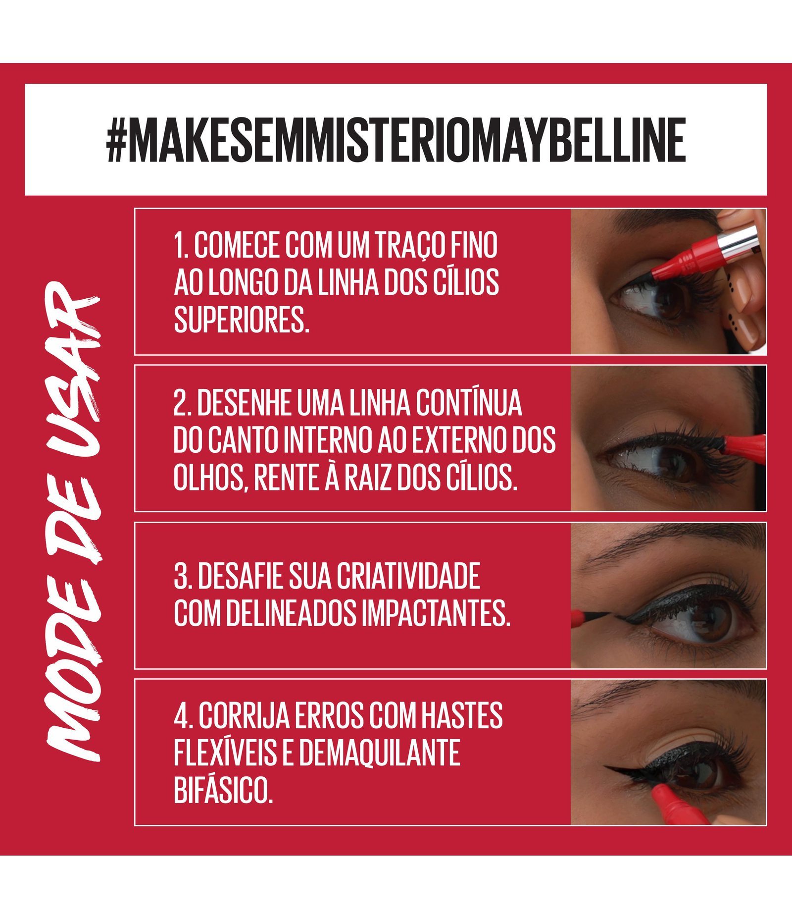 Caneta Delineadora Maybelline NY Tattoo Liner 48H Preto 7