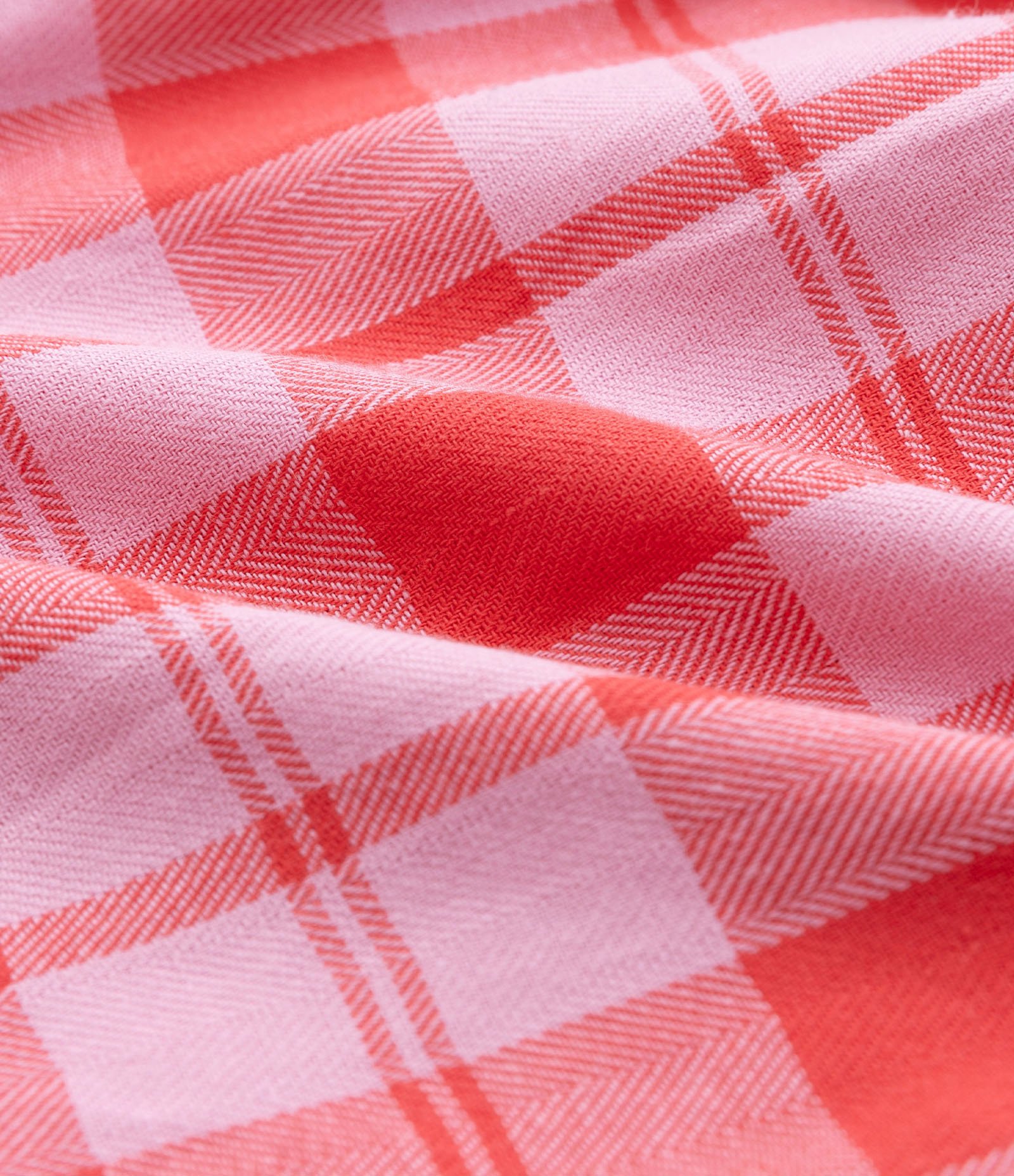 Camisa Infantil em Tricoline com Estampa Xadrez - Tam 1 a 5 Anos Vermelho/Rosa 3