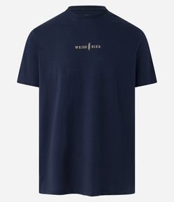 Camiseta em Algodão com Estampa Localizada Weiss Bier