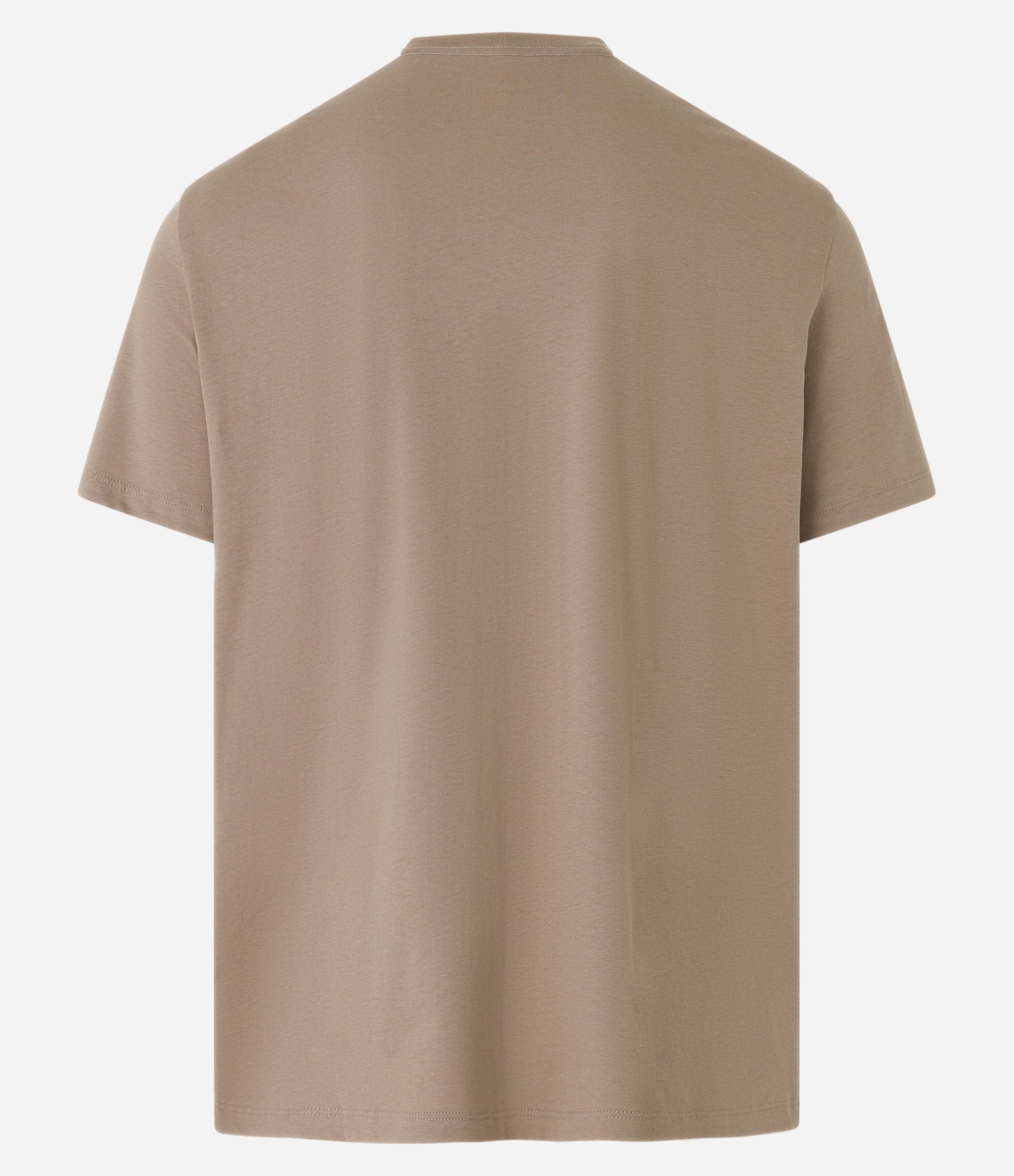 Camiseta Comfort Básica em Algodão Peruano Marrom Claro 5