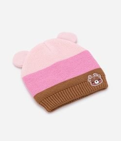 Gorro Infantil com Forro Quentinho e Orelhinhas 3D