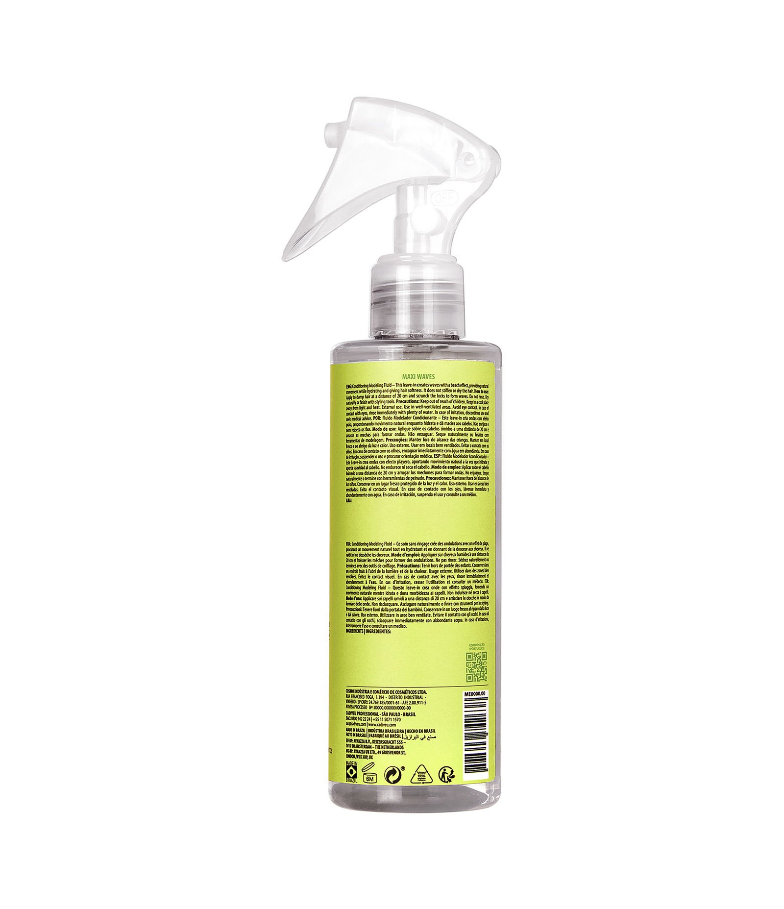 Fluido Modelador Condicionante Capilar Maxi Ondas Cadiveu 200ml 2