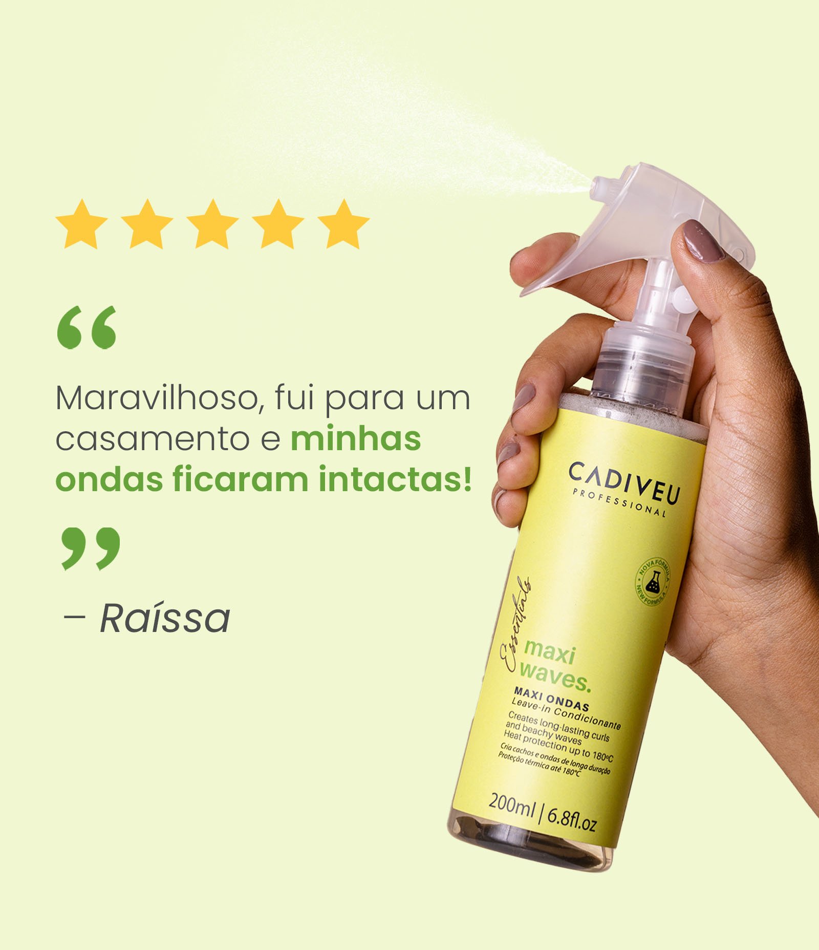 Fluido Modelador Condicionante Capilar Maxi Ondas Cadiveu 200ml 3