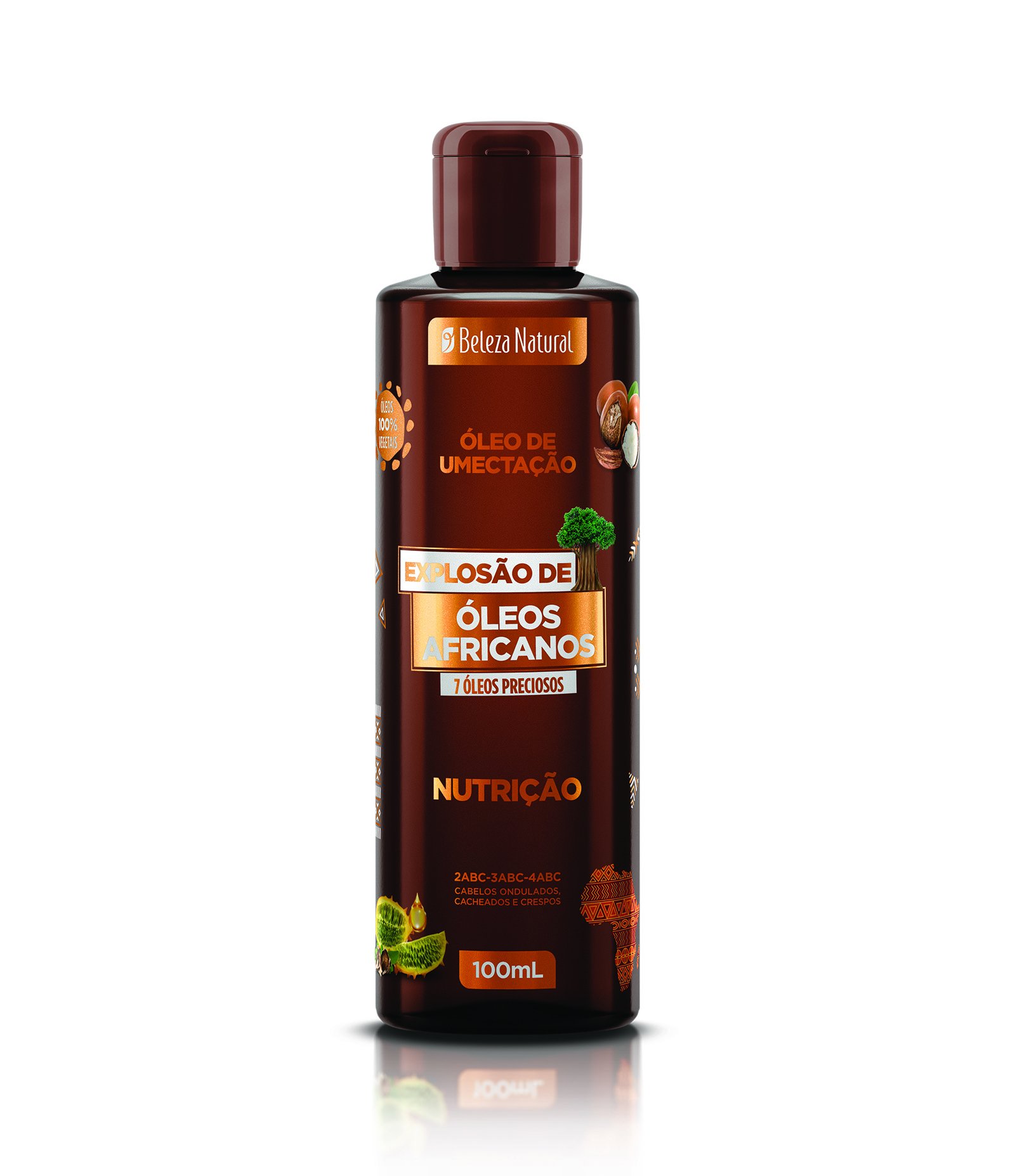 Oléo de Umectação Explosão de Oléos Africanos Beleza Natural 100ml 1