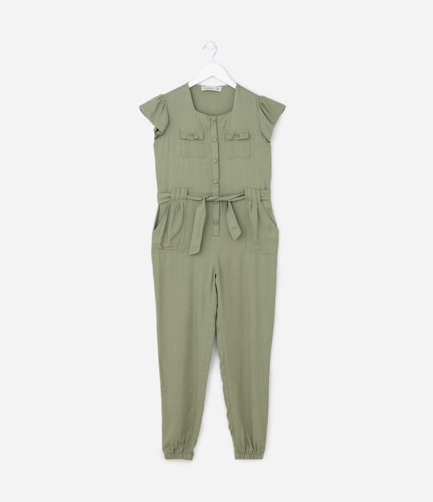 Macacão Jogger Infantil em Viscose - Tam 5 a 14 anos