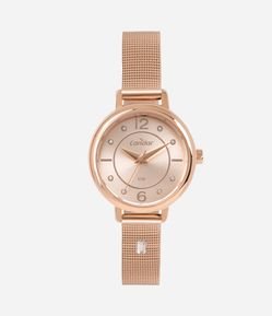 Kit Relógio Condor Feminino Analógico com Pulseira e Caixa em MetalCOPC21JFD K4J