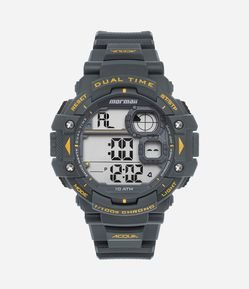 Relogio Mormaii Masculino Analógico com Pulseira em Silicone e Caixa em Policarbonato MO13609AB 8Y