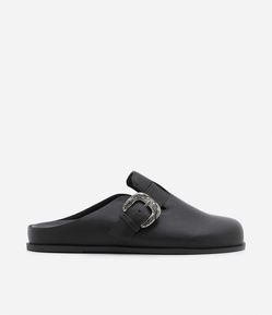 Sapatilha Clog com Fivela Trabalhada
