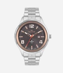 Relógio Technos Analógico com Pulseira e Caixa em Aço 2115NCA 1F