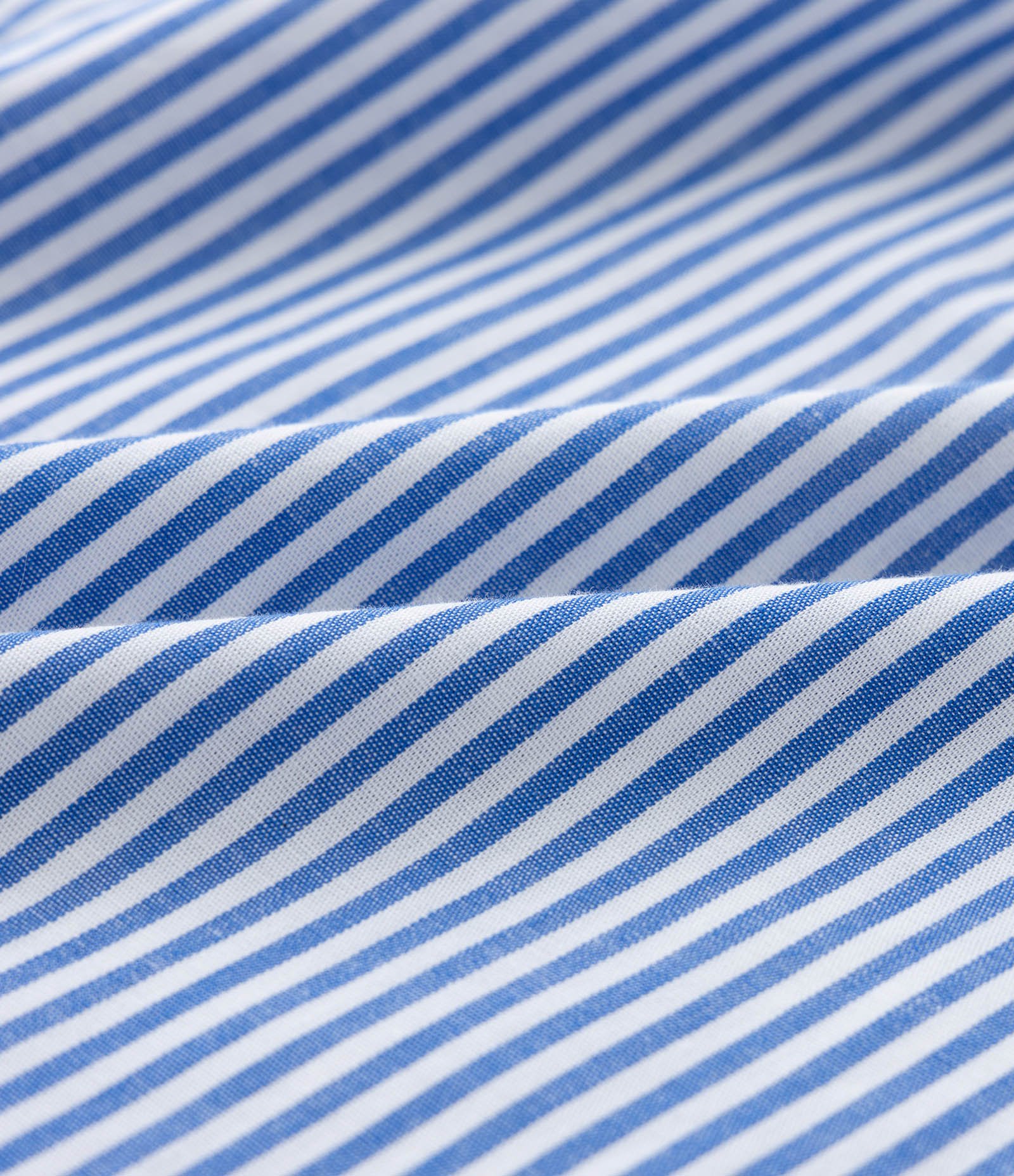 Cueca Samba Canção em Tricoline com Estampa de Listras Azul 3