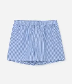 Cueca Samba Canção em Tricoline com Estampa de Listras