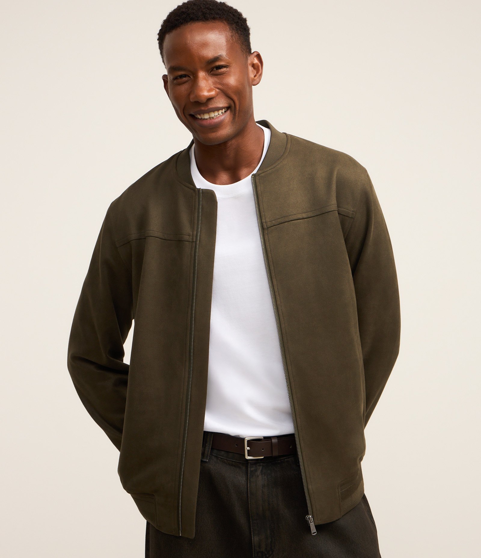 Jaqueta Bomber com Zíper e Bolsos 1