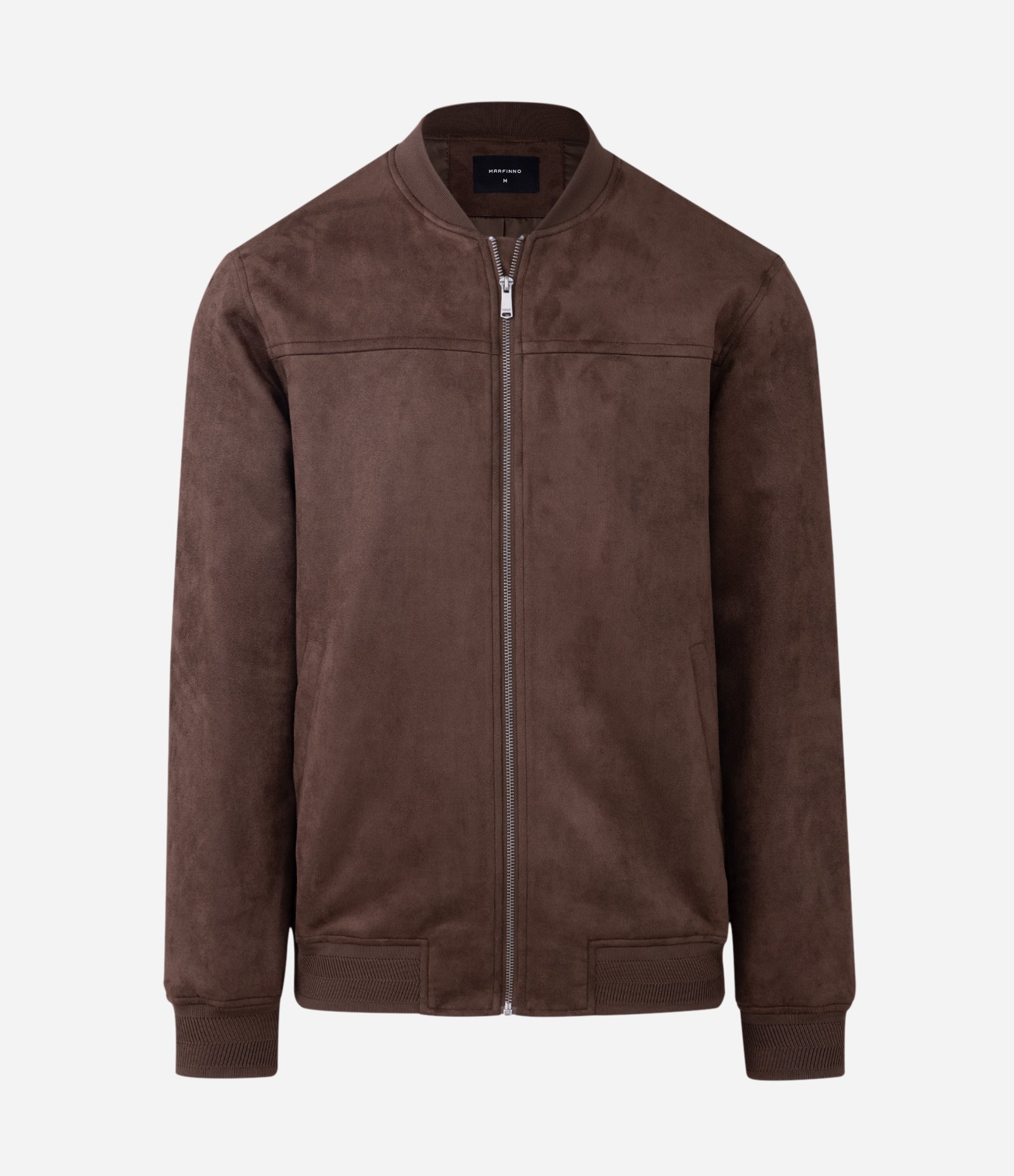 Jaqueta Bomber com Zíper e Bolsos Marrom 9