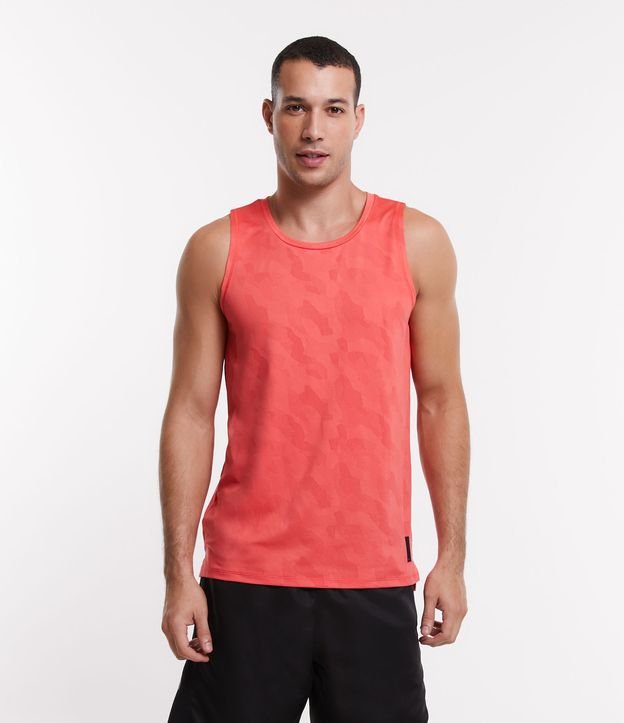 Regata Esportiva Dry Fit Texturizada e com Etiqueta Aplicada