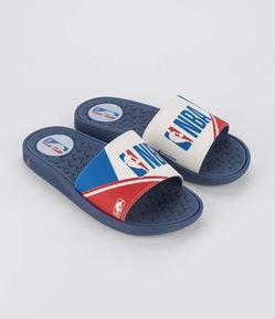 Chinelo Slide Pump Emborrachado com Estampa NBA Rider
