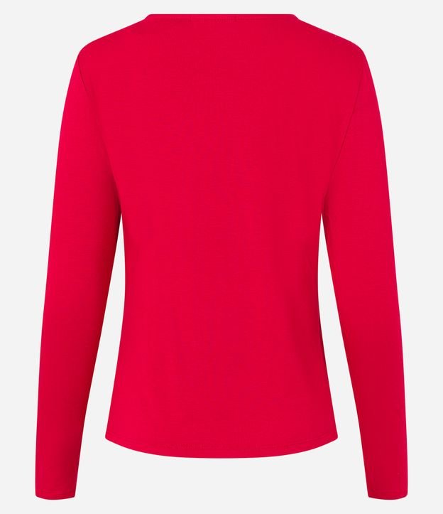 Blusa em Meia Malha com Gola Boba