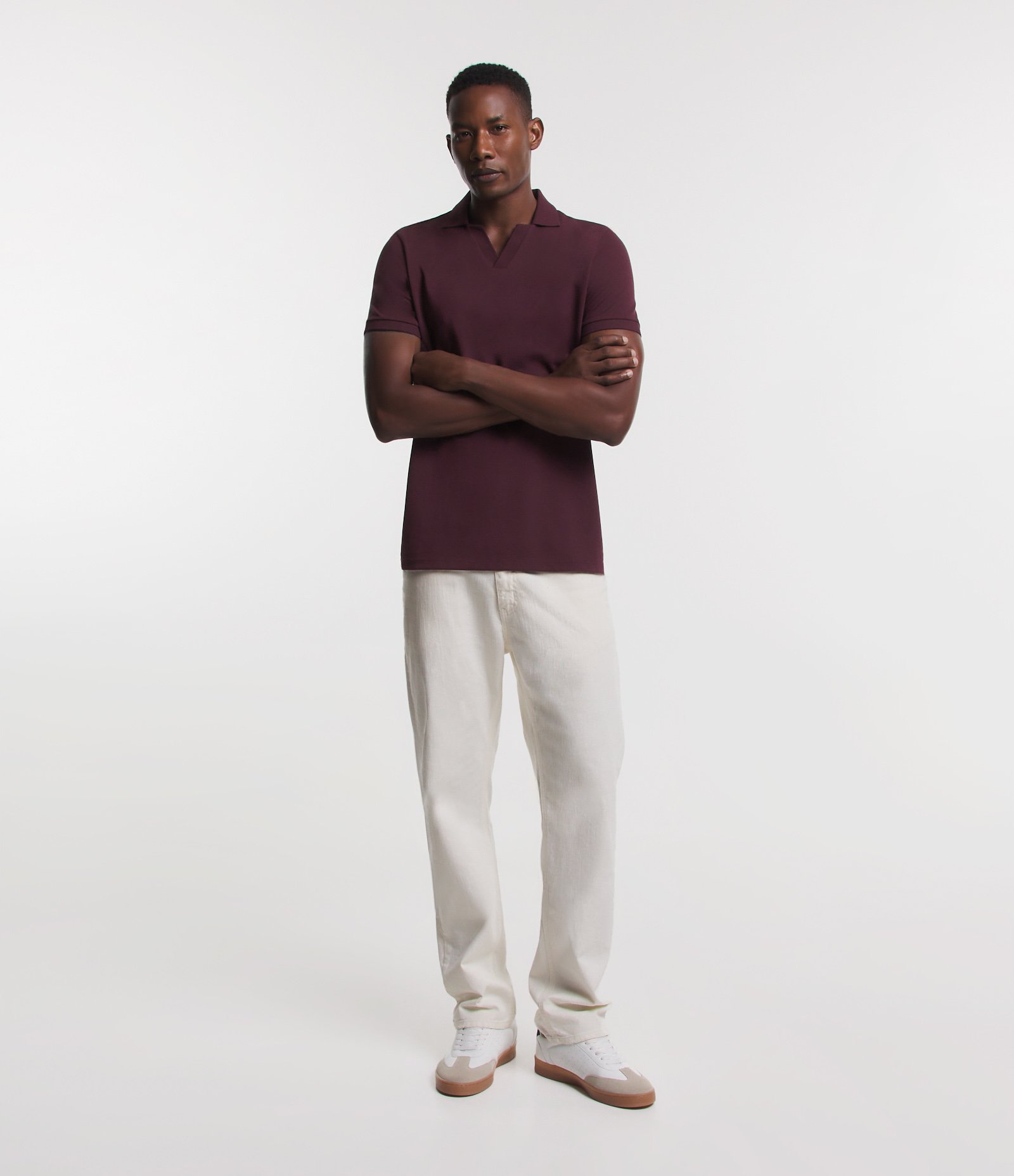 Camisa Polo Regular em Algodão com Textura 2