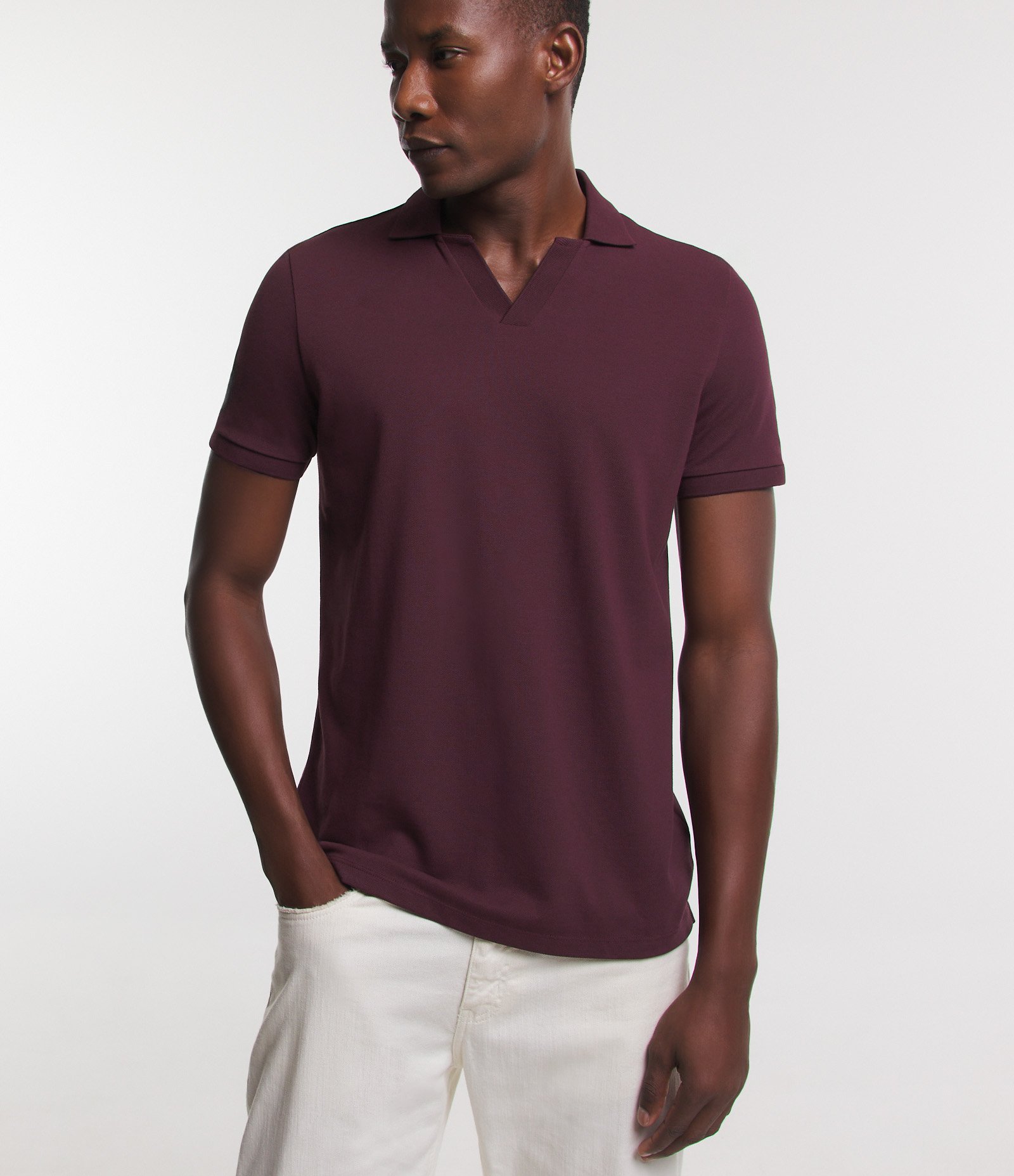 Camisa Polo Regular em Algodão com Textura 4