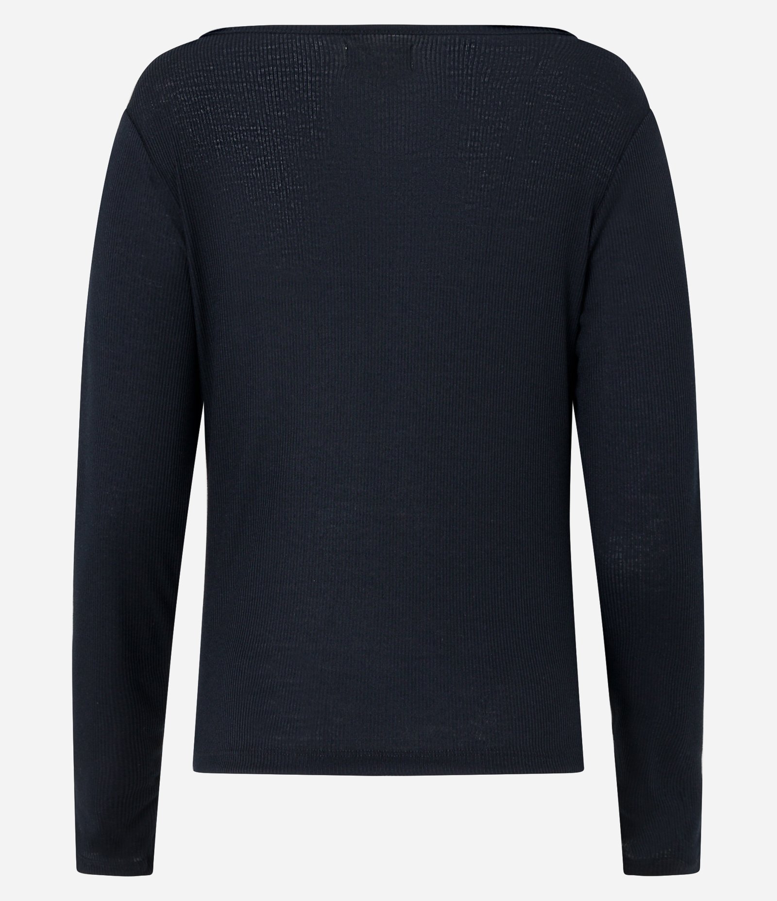 Blusa de Pijama em Ribana com Renda no Decote Preto 3