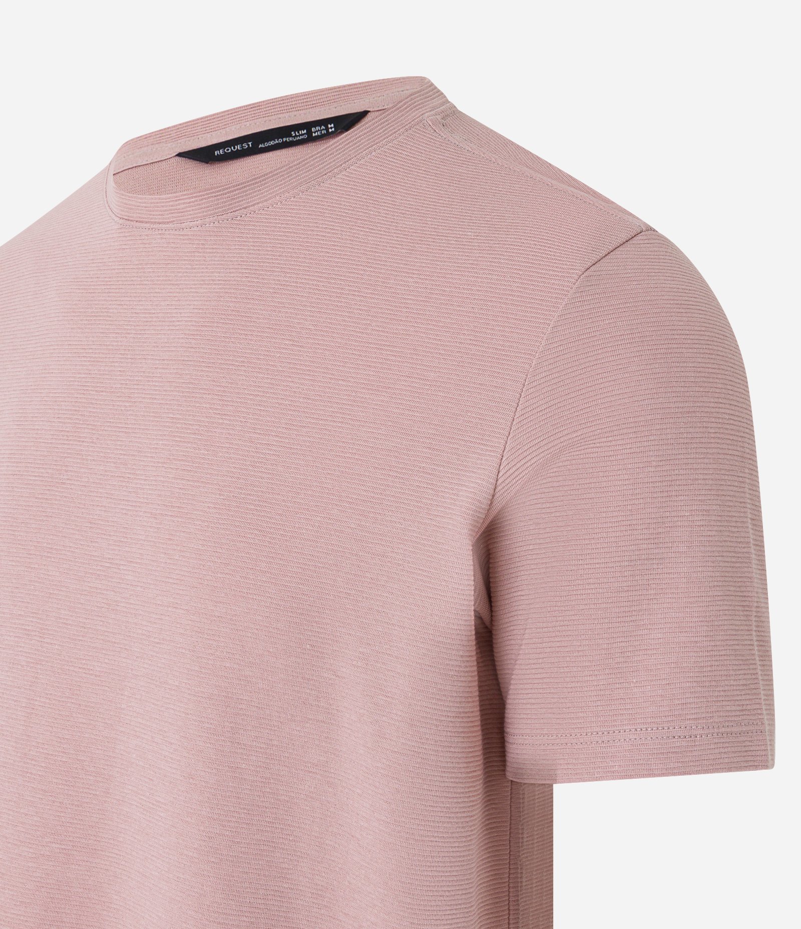 Camiseta Slim em Algodão Peruano com Textura Canelada 8