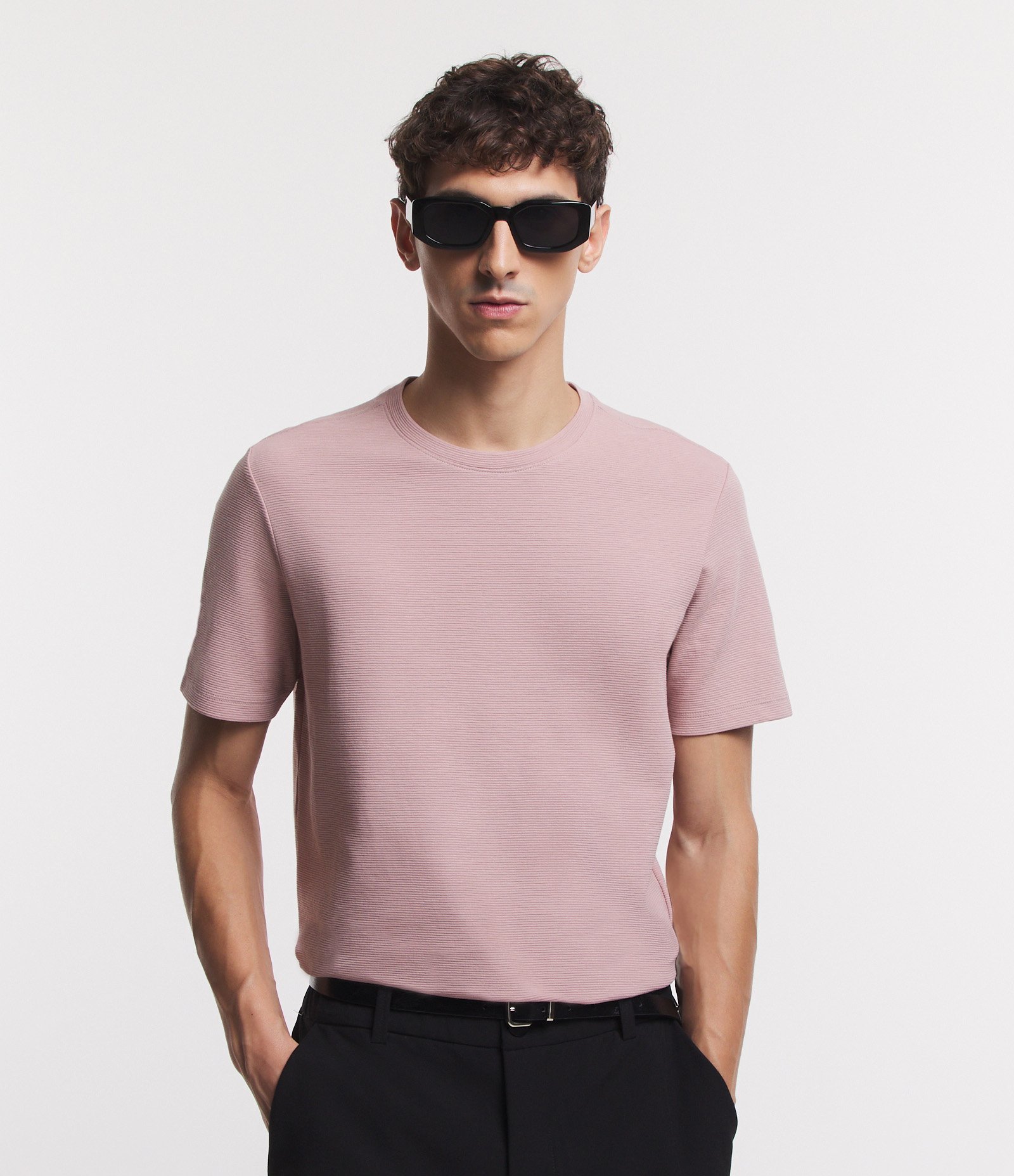 Camiseta Slim em Algodão Peruano com Textura Canelada 5