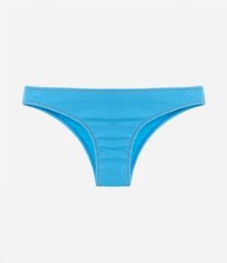 Biquíni Calcinha Básica em Microfibra com Pespontos Contrastantes e Textura