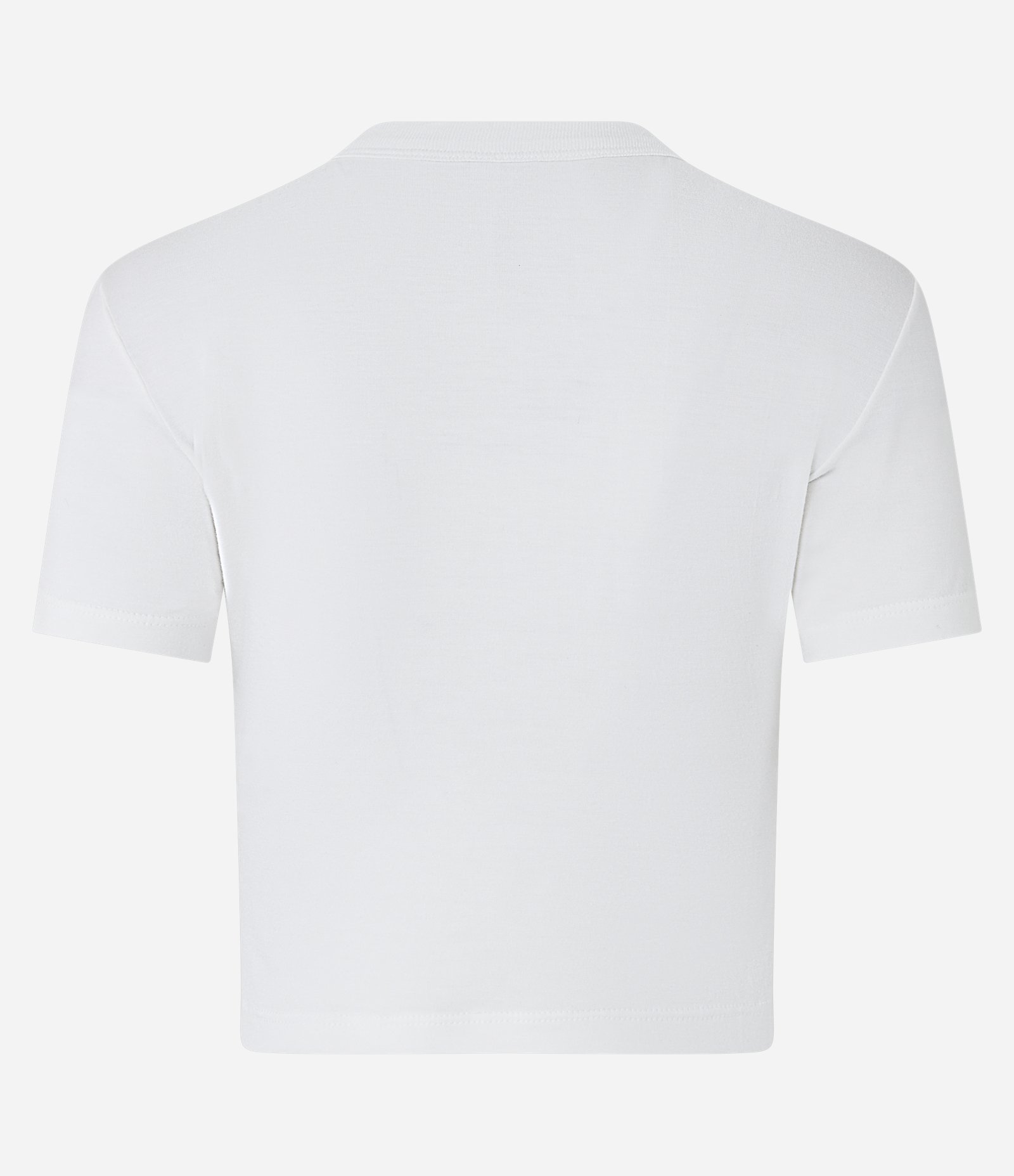 Blusa Cropped Básica em Viscose com Manga Curta Branco 6