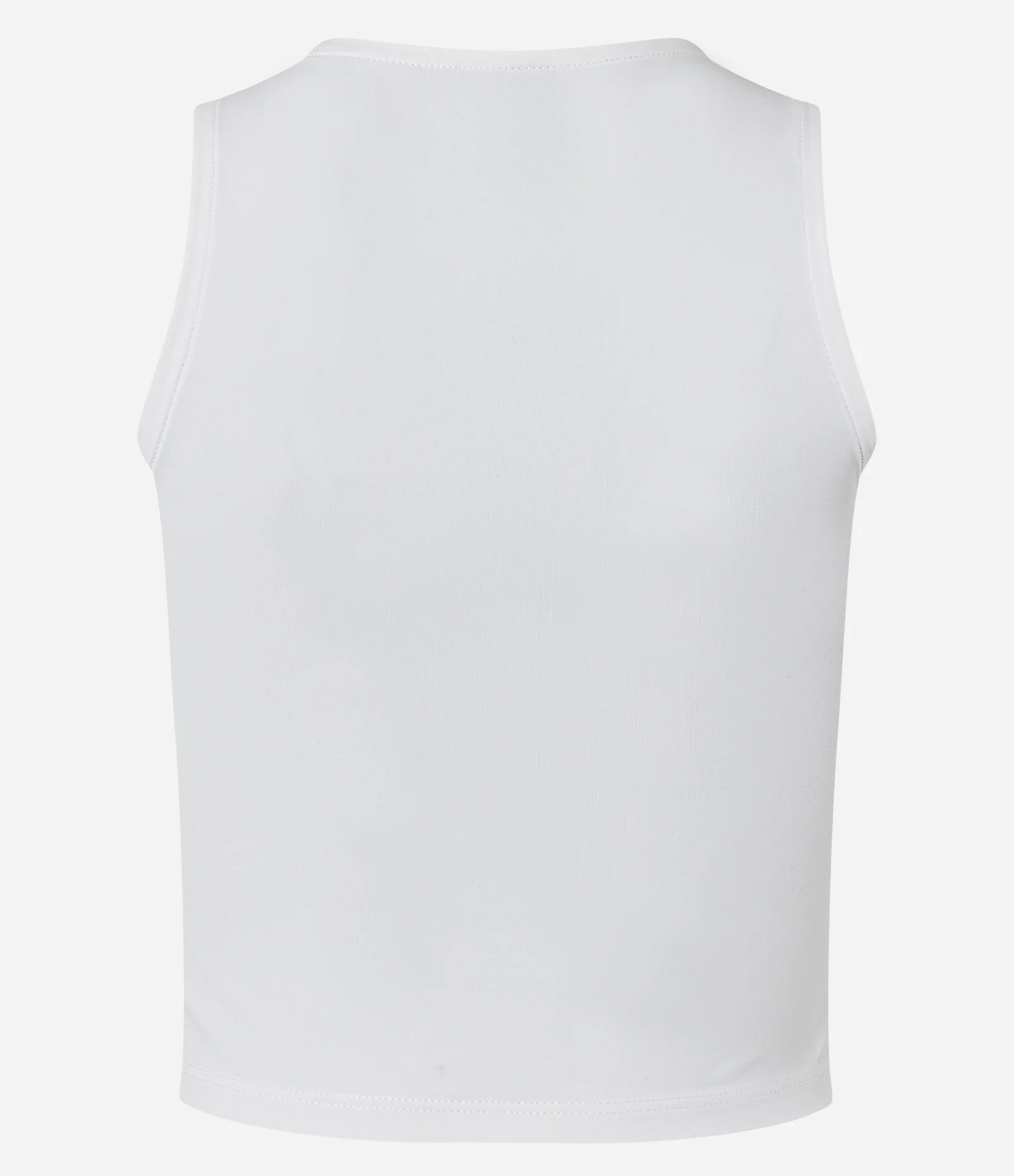 Blusa sem Manga em Microfibra com Decote Halter Branco 2