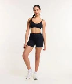 Bermuda Crossfiteira Esportiva em Poliamida com Cós Largo