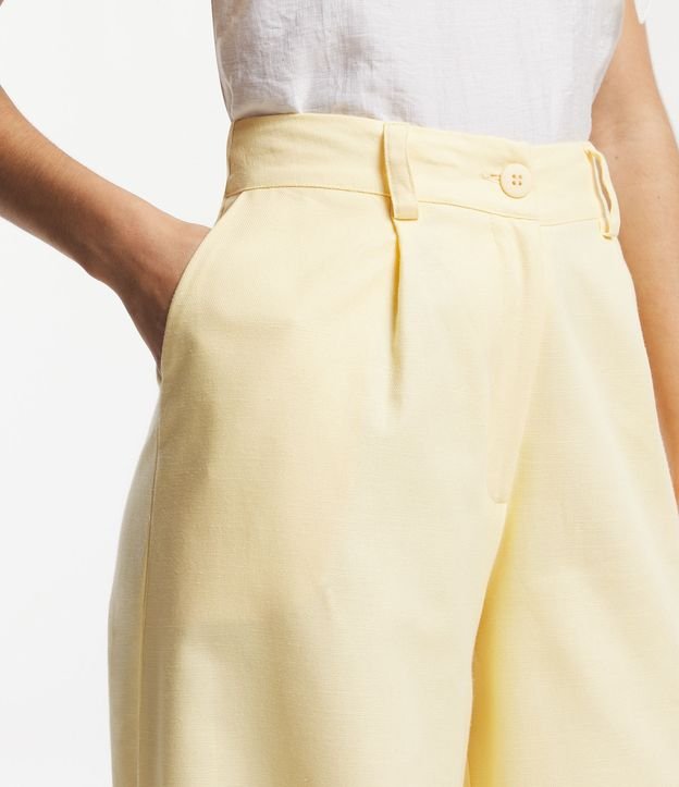 Calça pantalona cintura alta com pregas – S&R Boutique