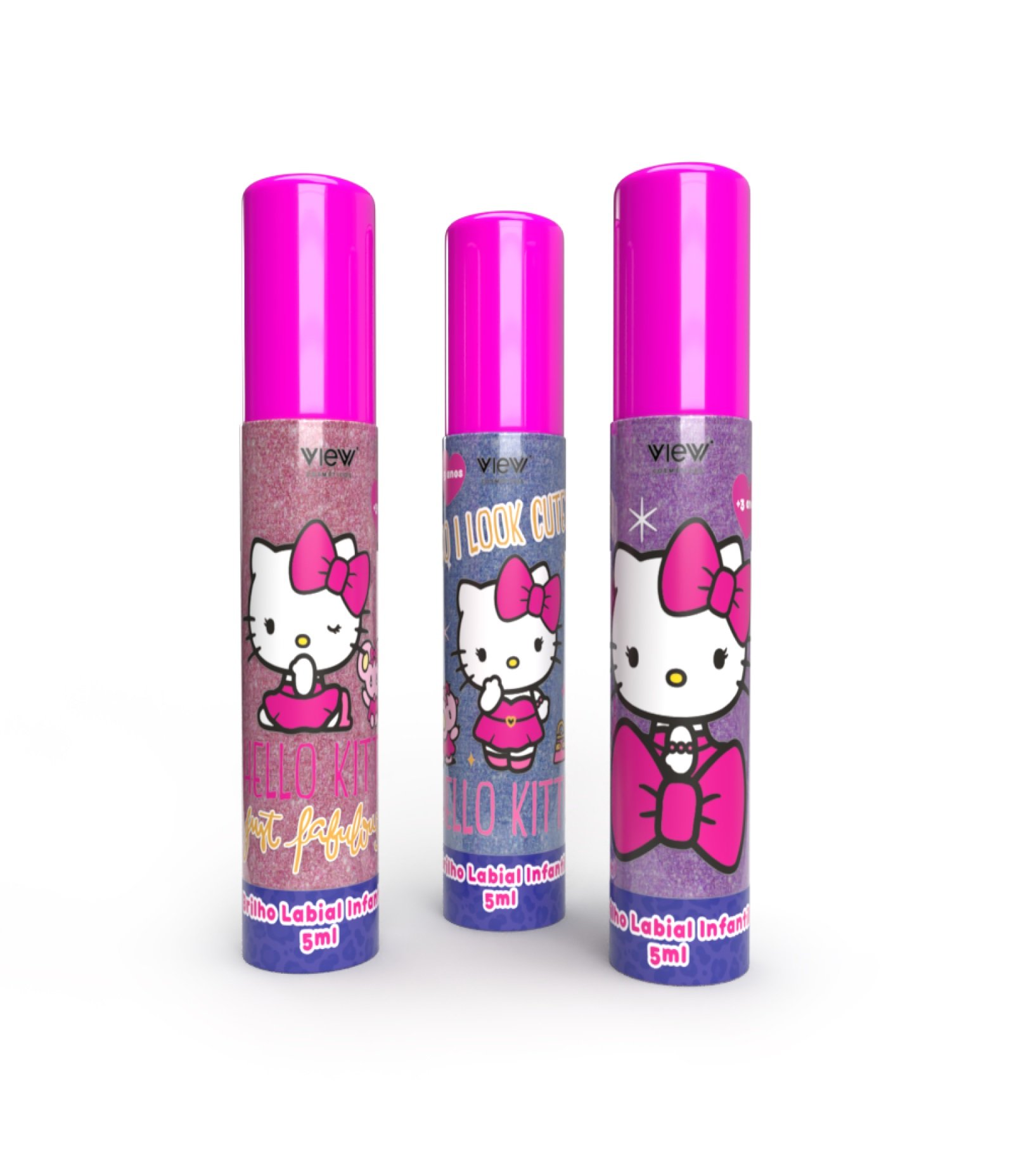 Brilho Labial Infantil Hello Kitty View Colorido 2