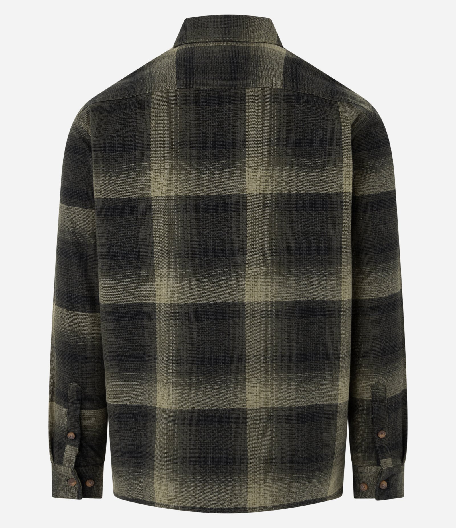 Camisa Comfort em Algodão Xadrez com Bolso e Manga Longa Verde 8