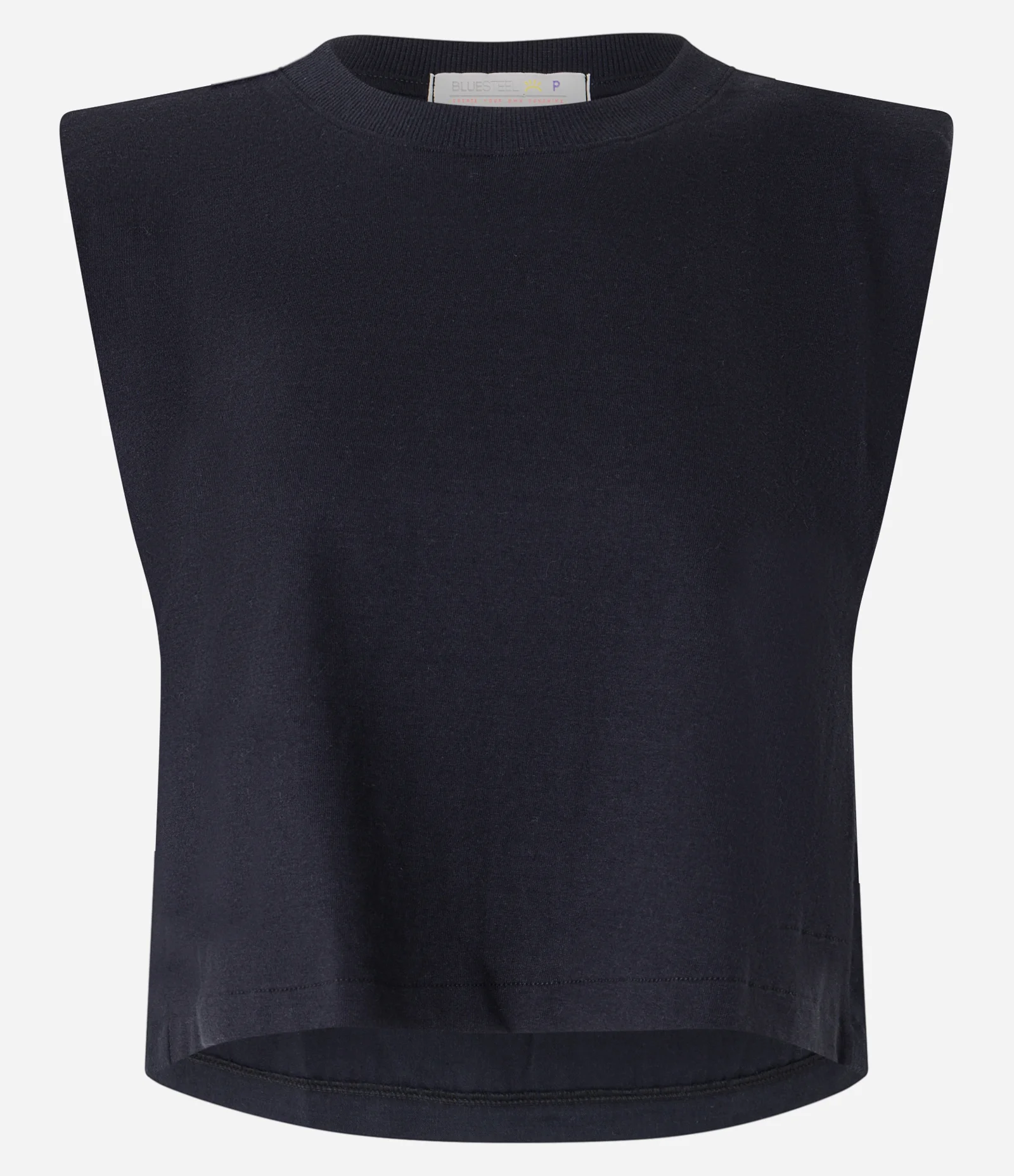 Blusa Muscle Tee em Meia Malha Preto 1