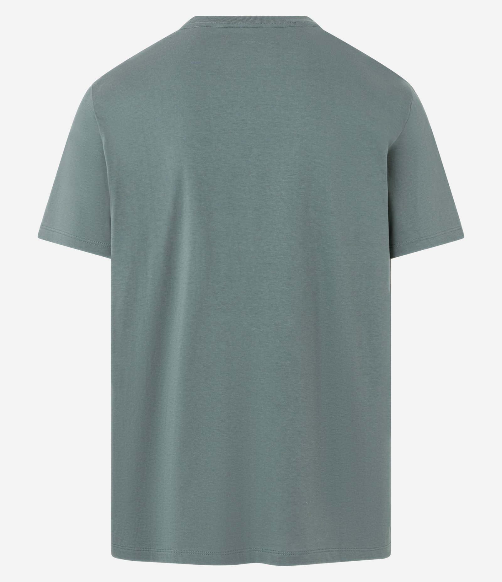 Camiseta Comfort Básica em Algodão Peruano Verde Acinzentado 7