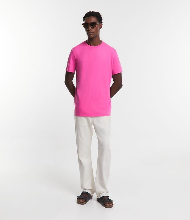 Camiseta Comfort Básica em Algodão Peruano com Manga Curta