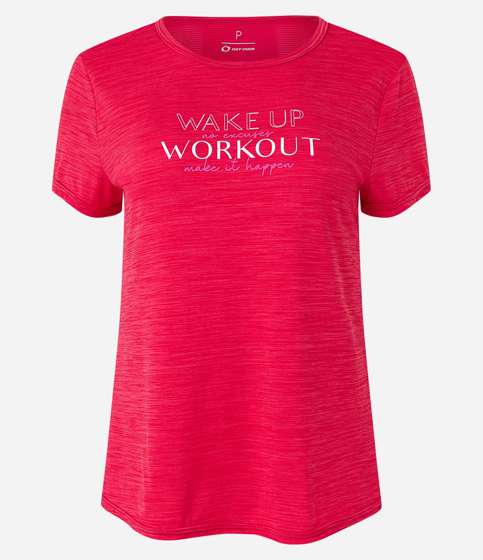 Camiseta Esportiva em Poliamida com Estampa Lettering Vermelho 6