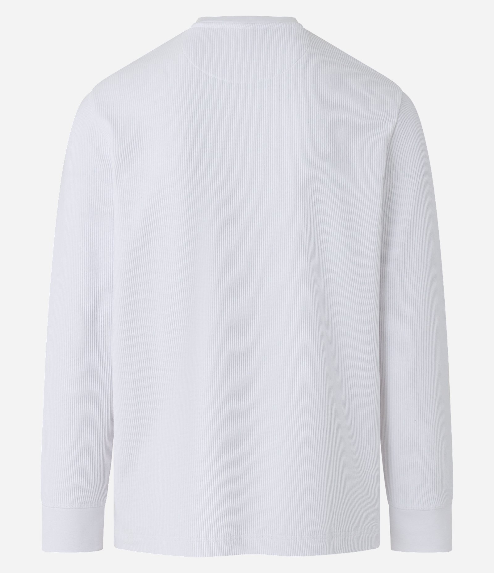 Camiseta em Malha Texturizada com Botões na Gola Branco 7