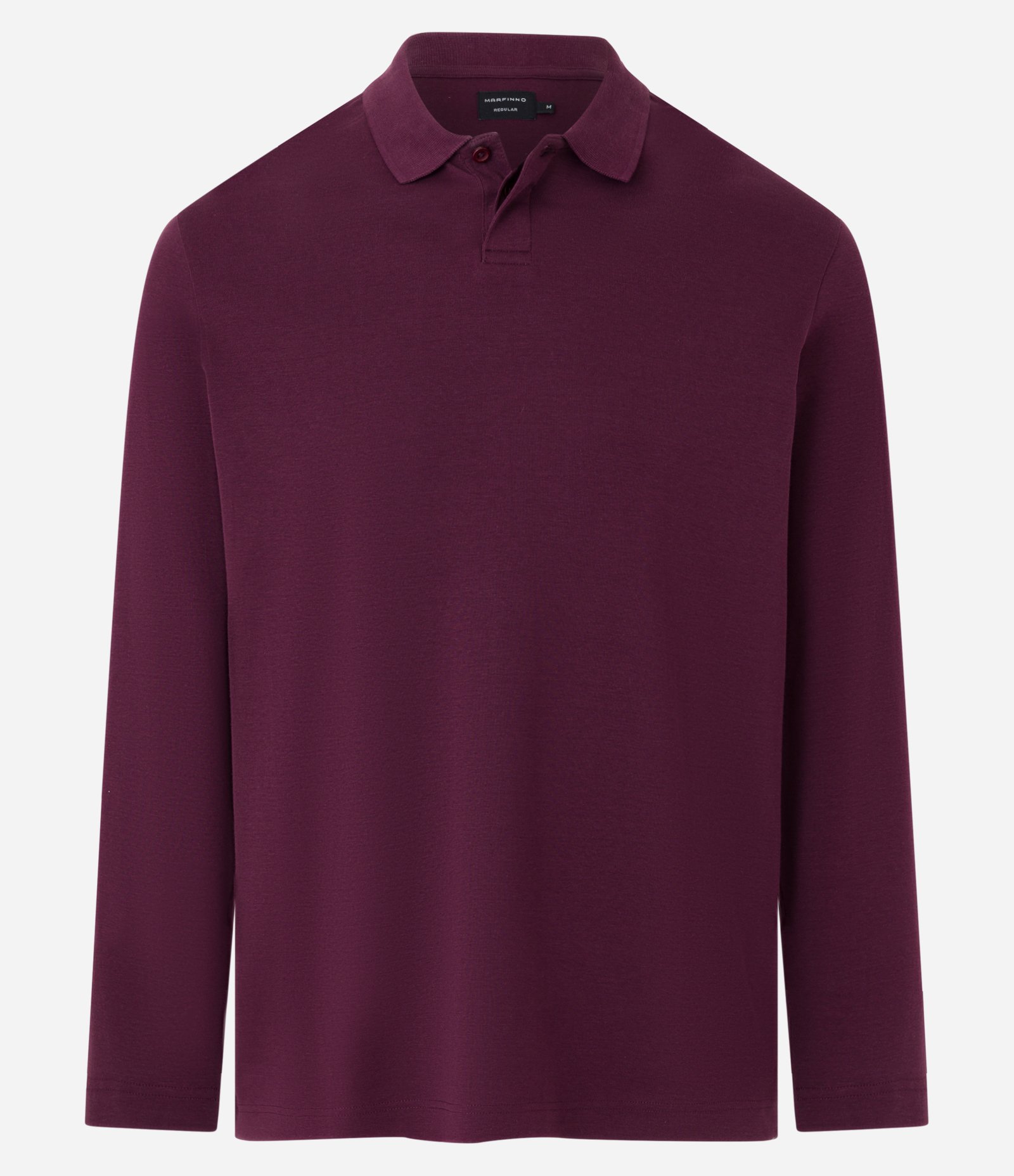 Polo em Algodão com Gola Lapela e Abotoamento Bordô 6